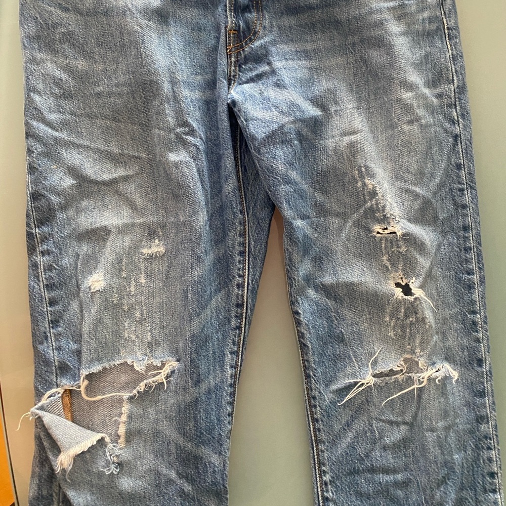Distressed Levi’s 501 CT 28Wx34L (see description) with buttonfly